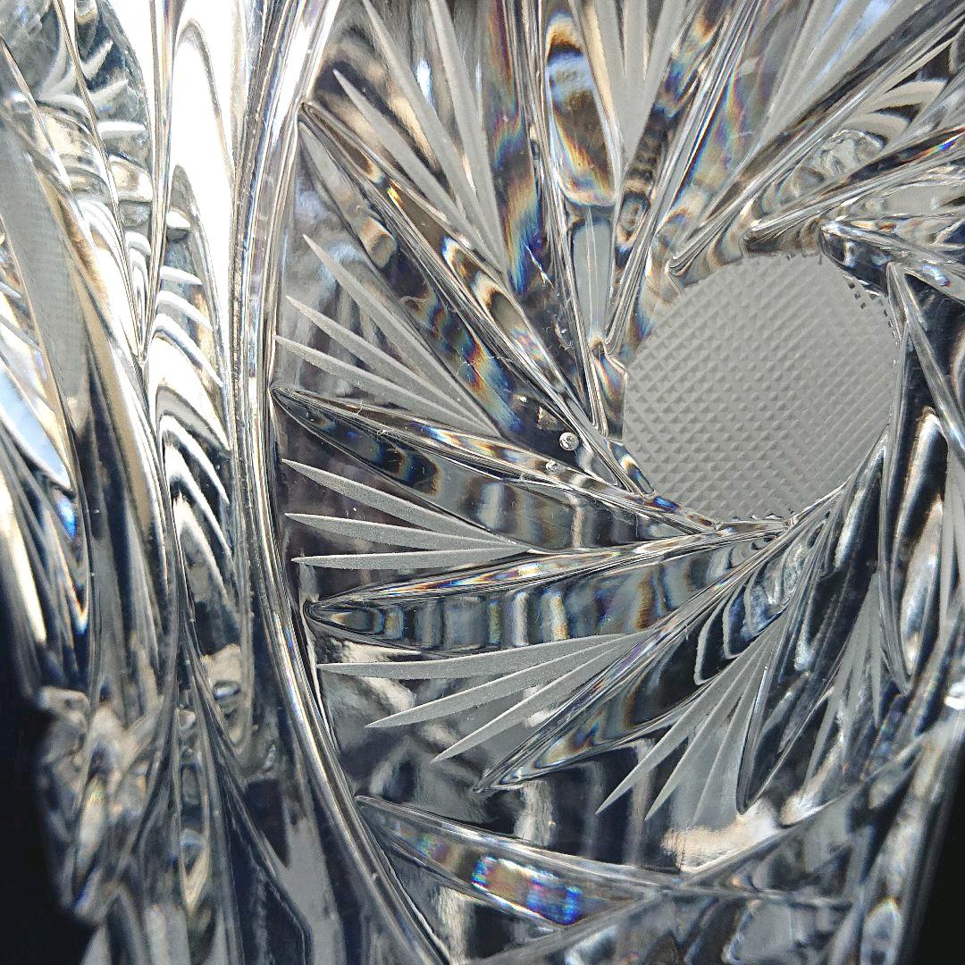 ボヘミアン  最高級クリスタルガラス 花瓶  チェコ