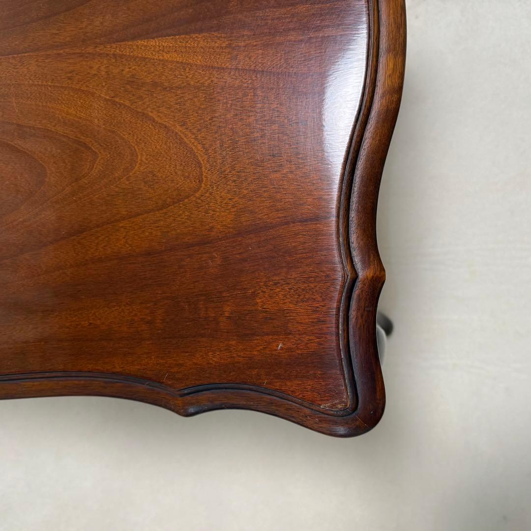 マルニ木工　サイドテーブル　アンティーク　レトロ猫脚　ロココ調