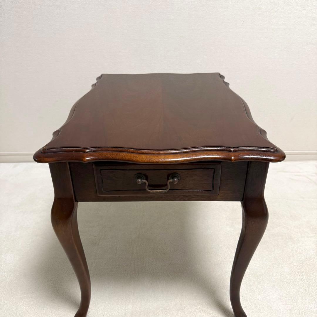 マルニ木工　サイドテーブル　アンティーク　レトロ猫脚　ロココ調