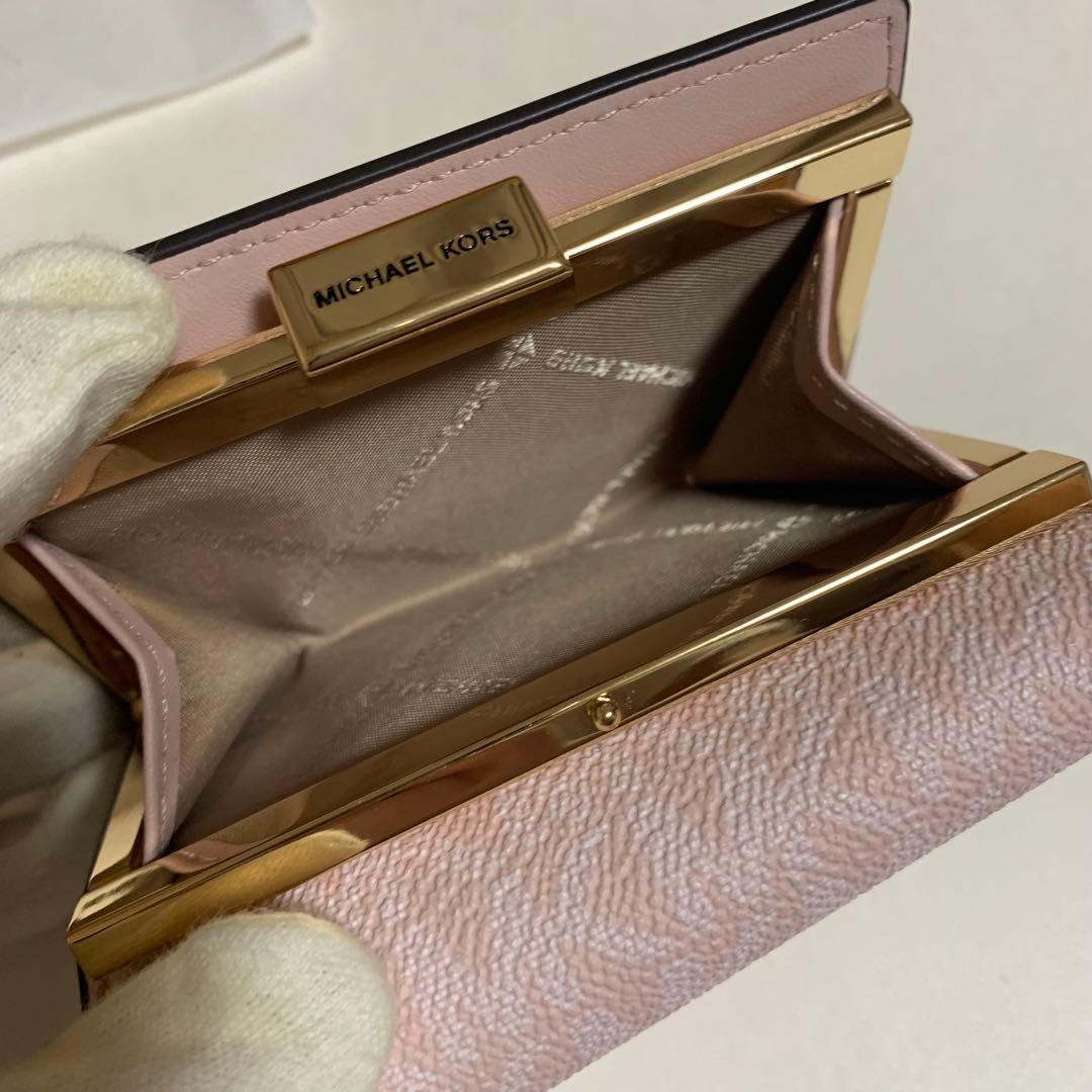 新品MICHAEL KORS マイケルコース 折り財布　ピンク