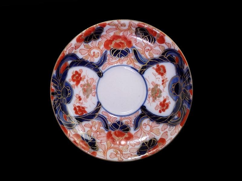 古伊万里　金襴手　花鳥紋に鳳凰の図　４寸皿　５枚　D047AS-DBu