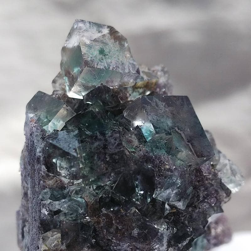 451 オコルス鉱山 フローライト クリア×ブルーグリーン 蛍石