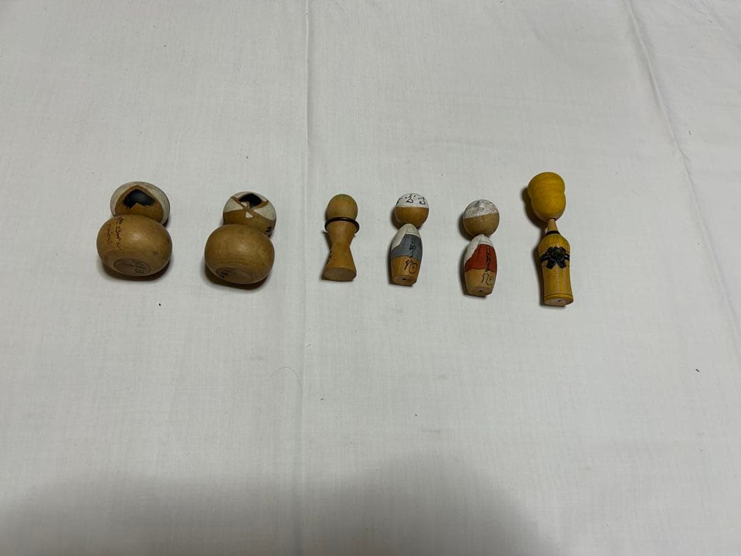 伝統的な木製こけし人形コレクション　まとめ売り