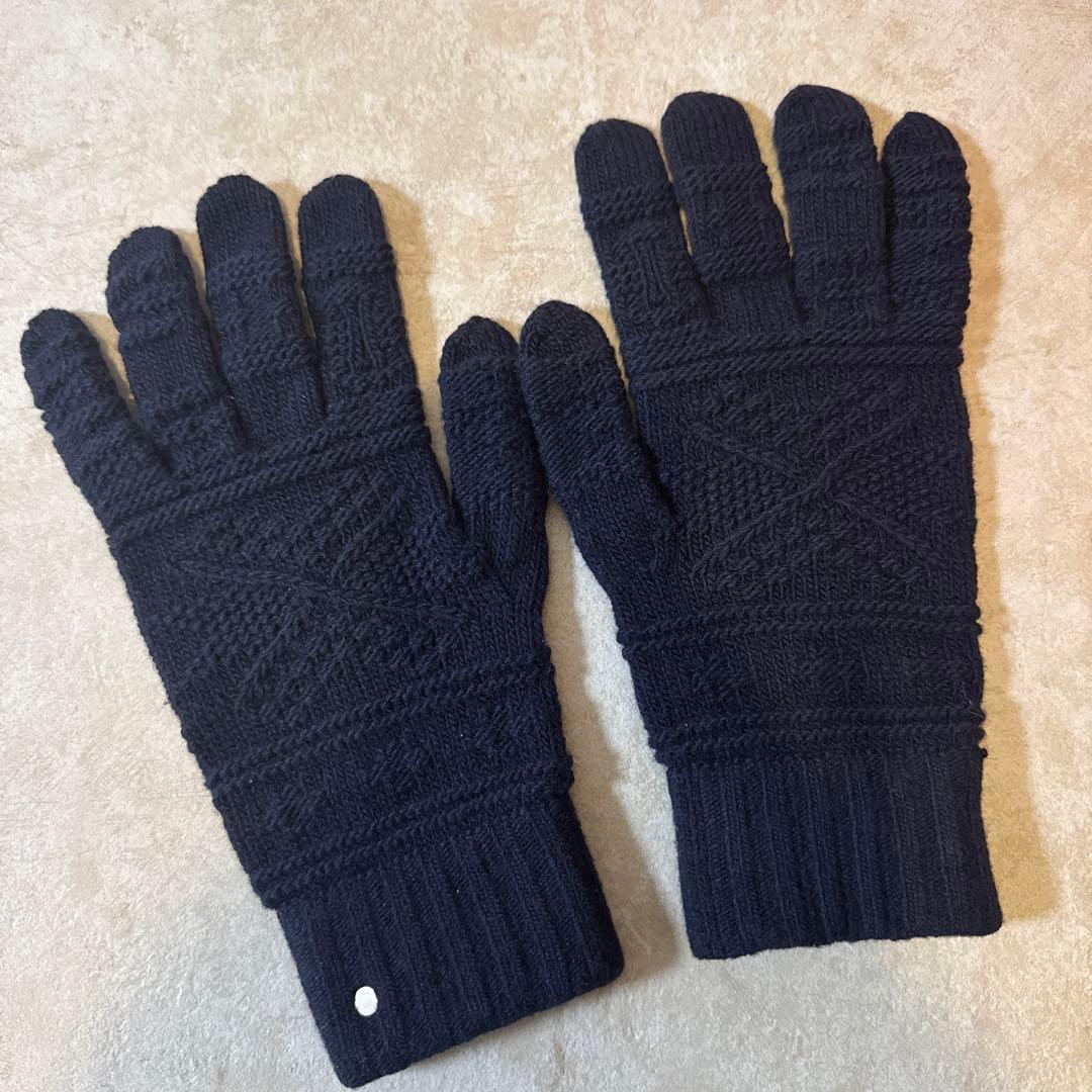 【新品・未使用】HERMÈS ネイビー 手袋