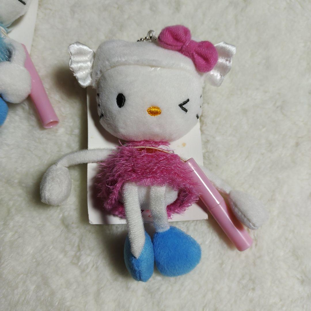 2002年　ハローキティ　足長キティ　エンジェル　ぬいぐるみキーホルダー　2個
