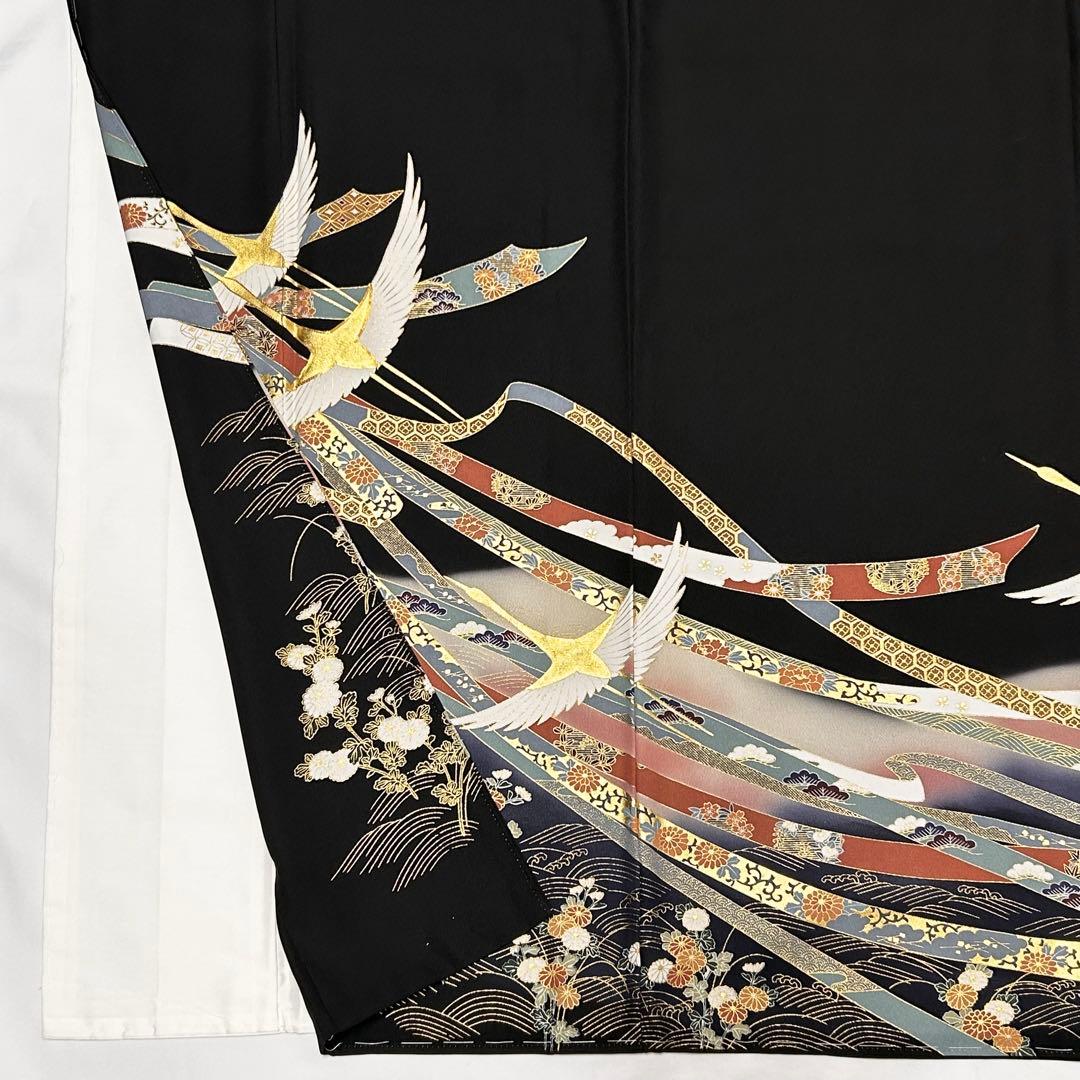 【654】友禅•金箔•金駒刺繍 黒留袖