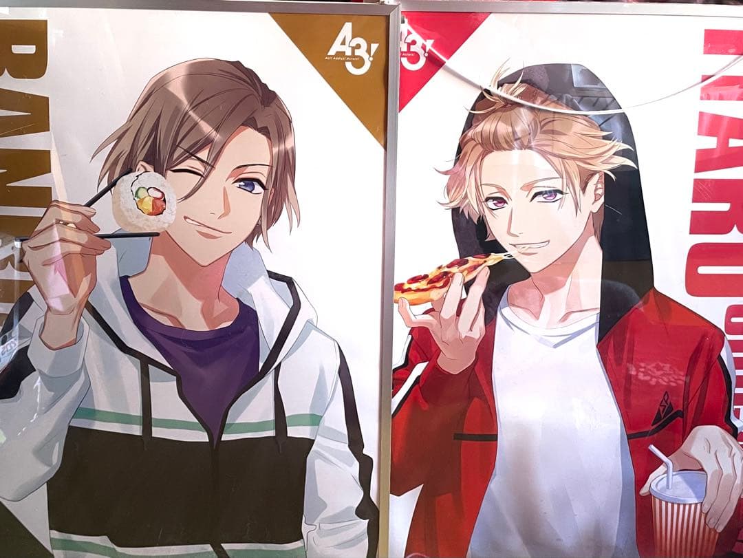 A3! 摂津万里 茅ヶ崎至 額縁 フレーム付きポスター セット