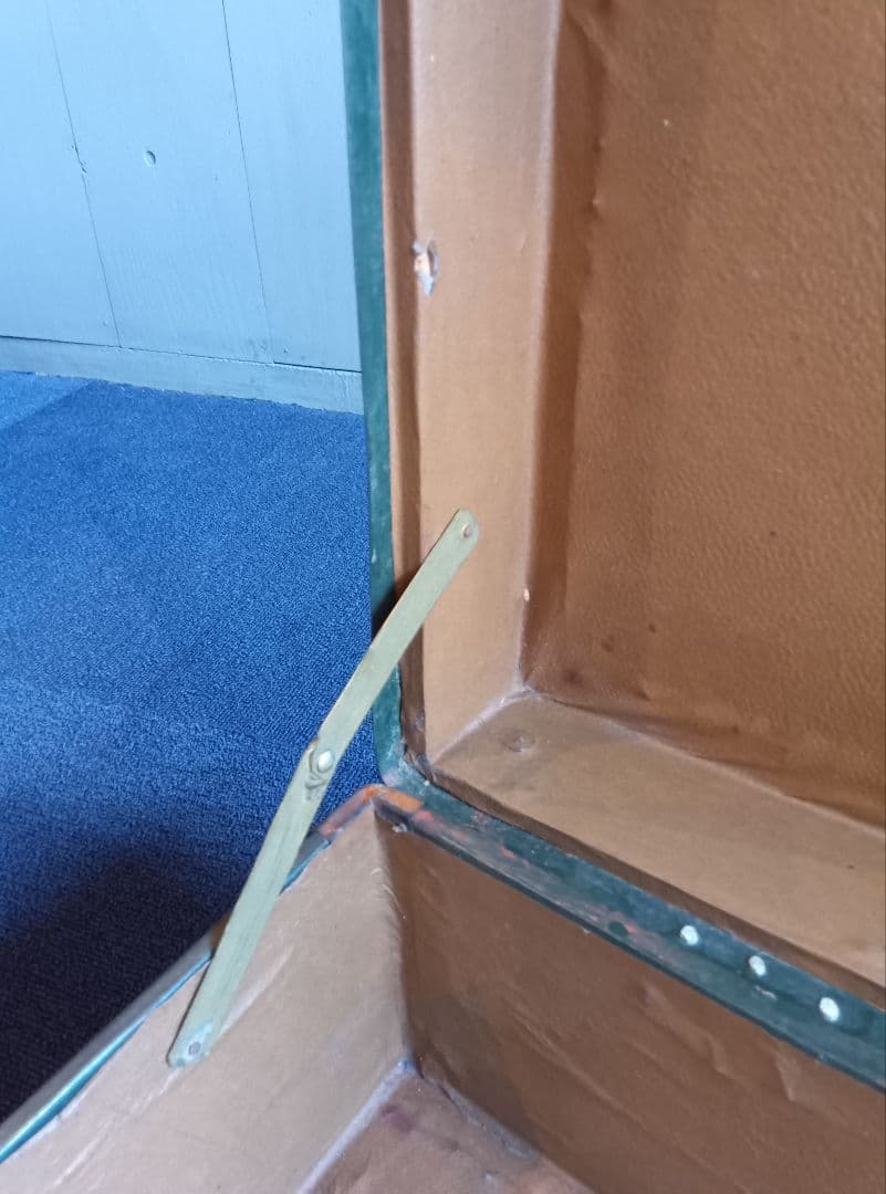 緑色　トランク　ヴィンテージ　レトロ　昭和