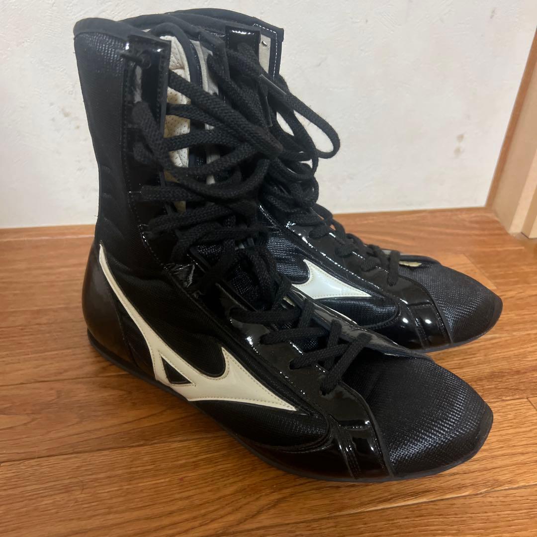 Mizuno ボクシングシューズ ハイカット ブラック/ホワイト