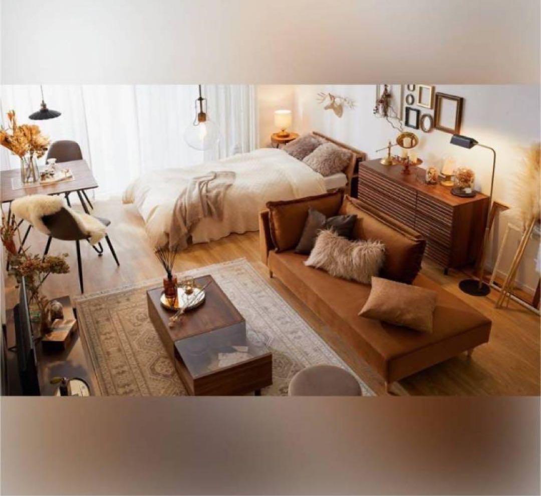 ■送料込■LOWYA ドレッサー ローテーブル コスメ台 センターテーブル鏡化粧