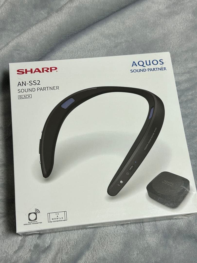 【新品未使用】AQUOS SHARP AN-SS2 ネックスピーカー ブラック