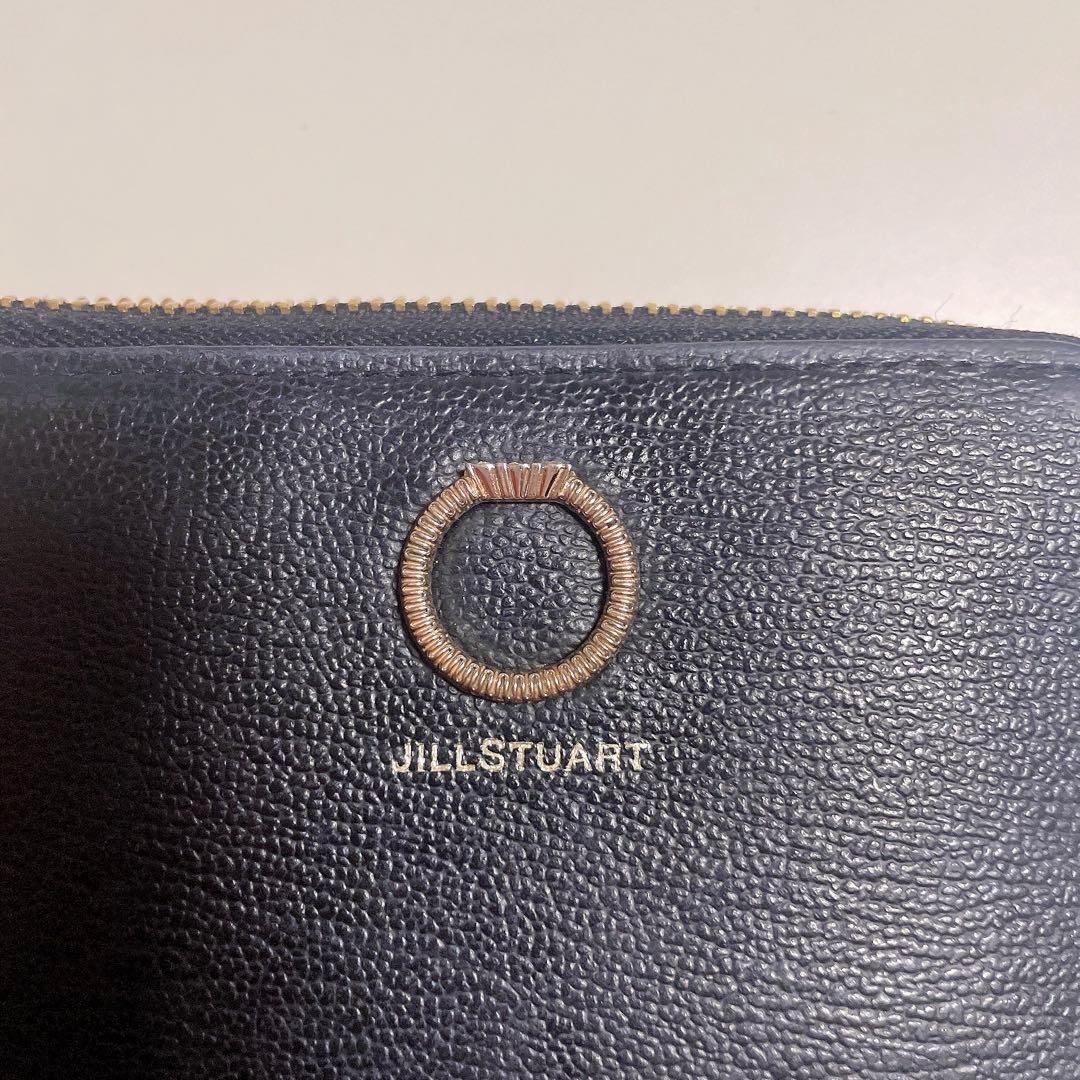JILLSTUART エターナル L字ファスナー 折り財布 ブラック
