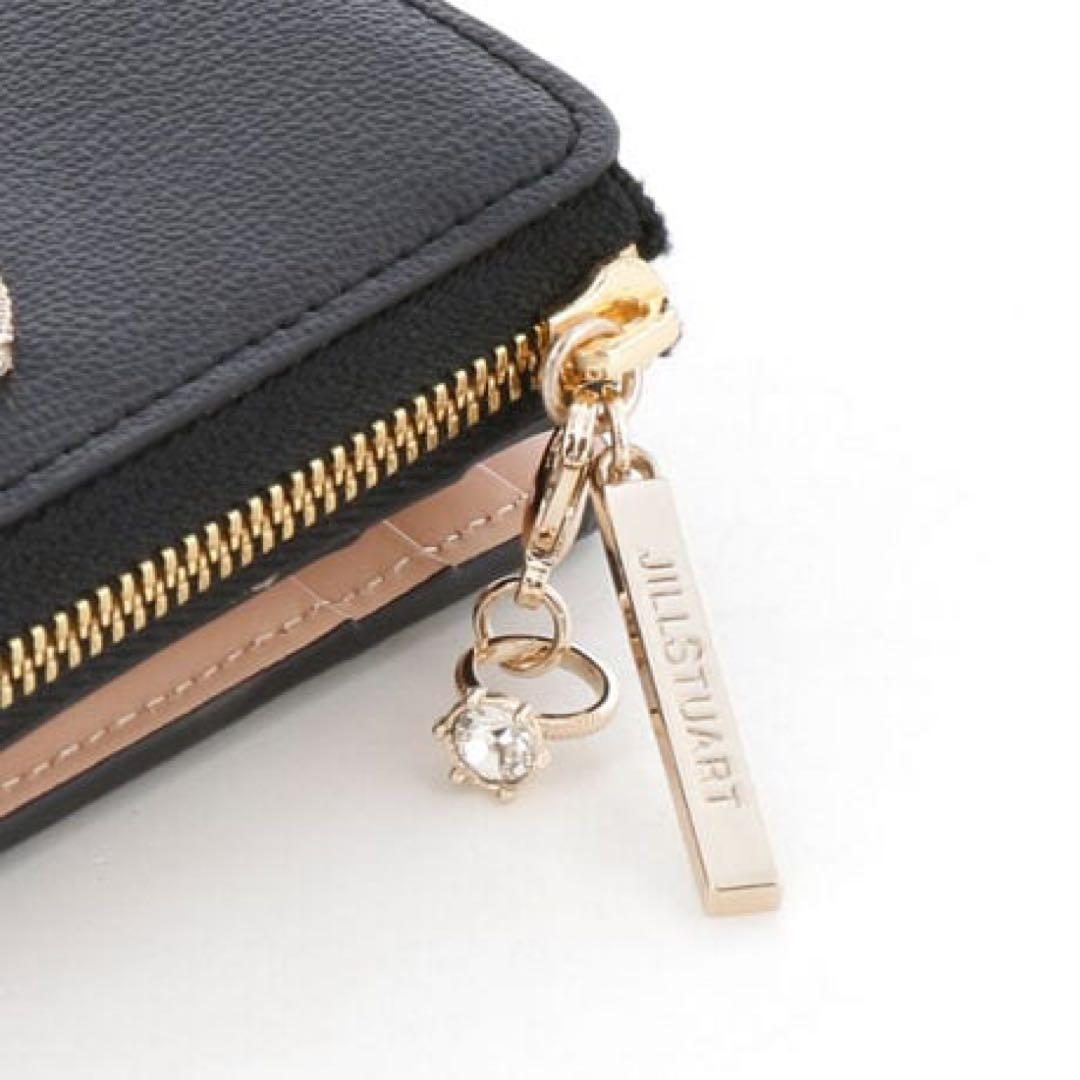 JILLSTUART エターナル L字ファスナー 折り財布 ブラック