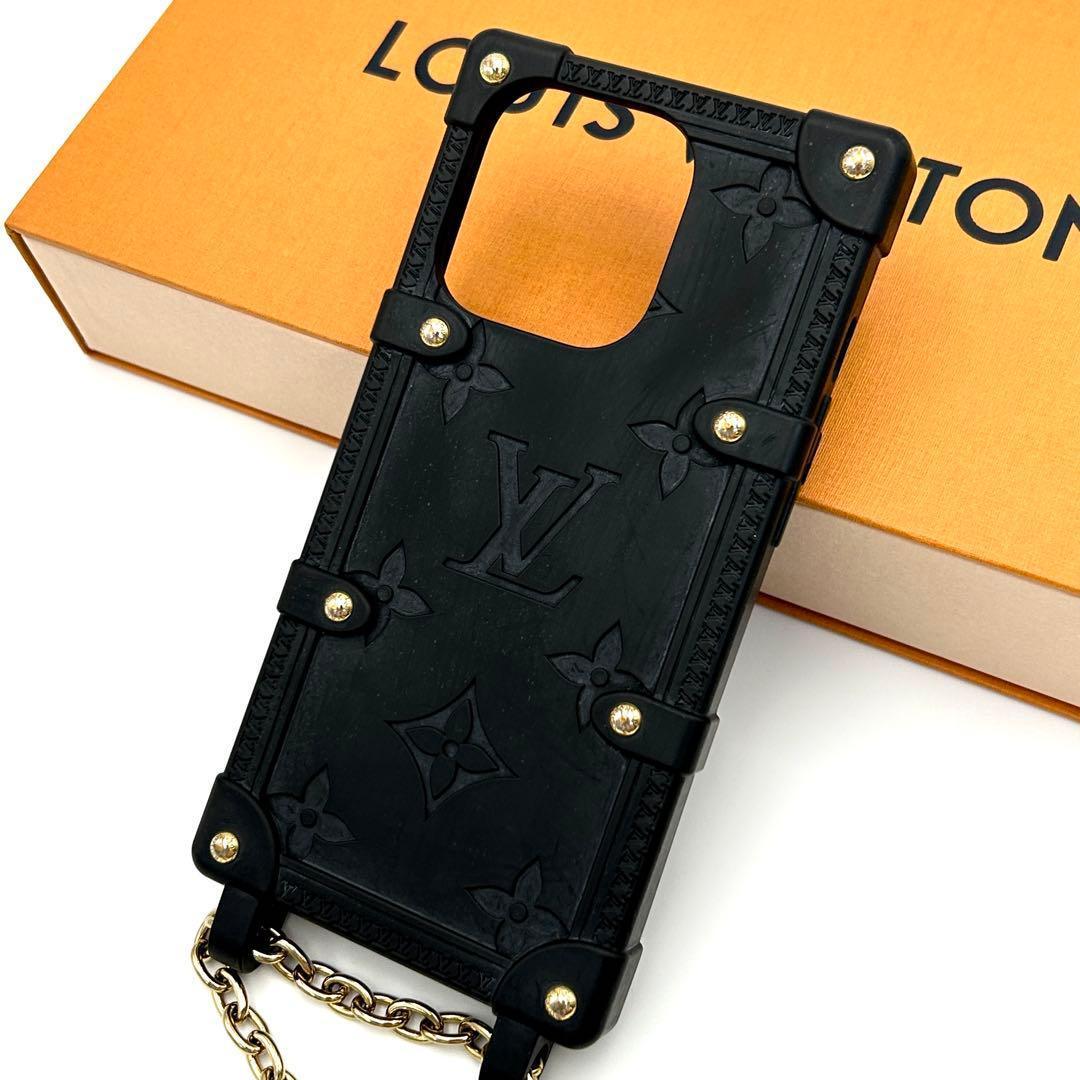 【美品】ルイヴィトン モノグラム リトランク iPhone 14PRO　チェーン