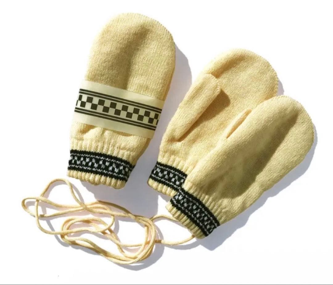 NOROLL初期CheckerMarathonGloveミトン 手袋ノーロール