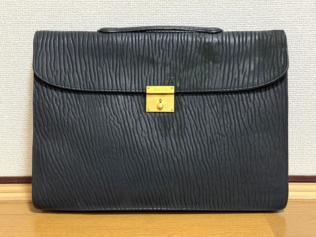 u*8様 Valextra ヴァレクストラ 黒ブリーフケース ビンテージ イタリ