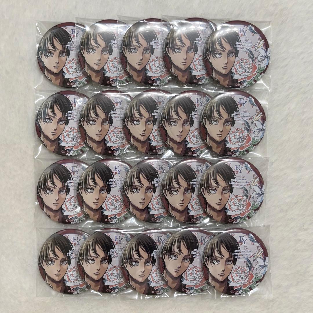 進撃の巨人 缶バッジ エレン Anique アニーク