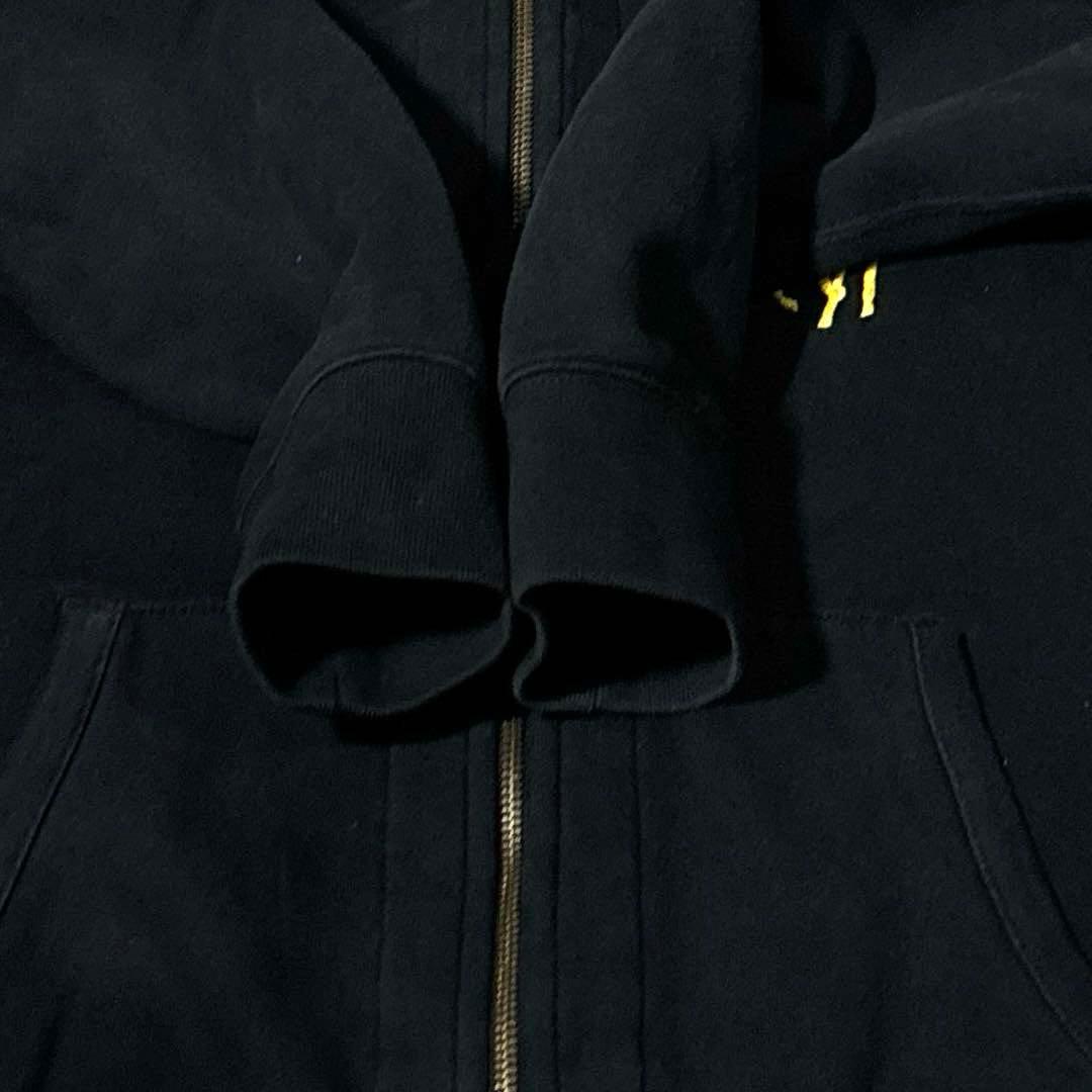 ポロ ラルフローレン UNISEX ビッグポニー ジップパーカー 黒 裏チェック