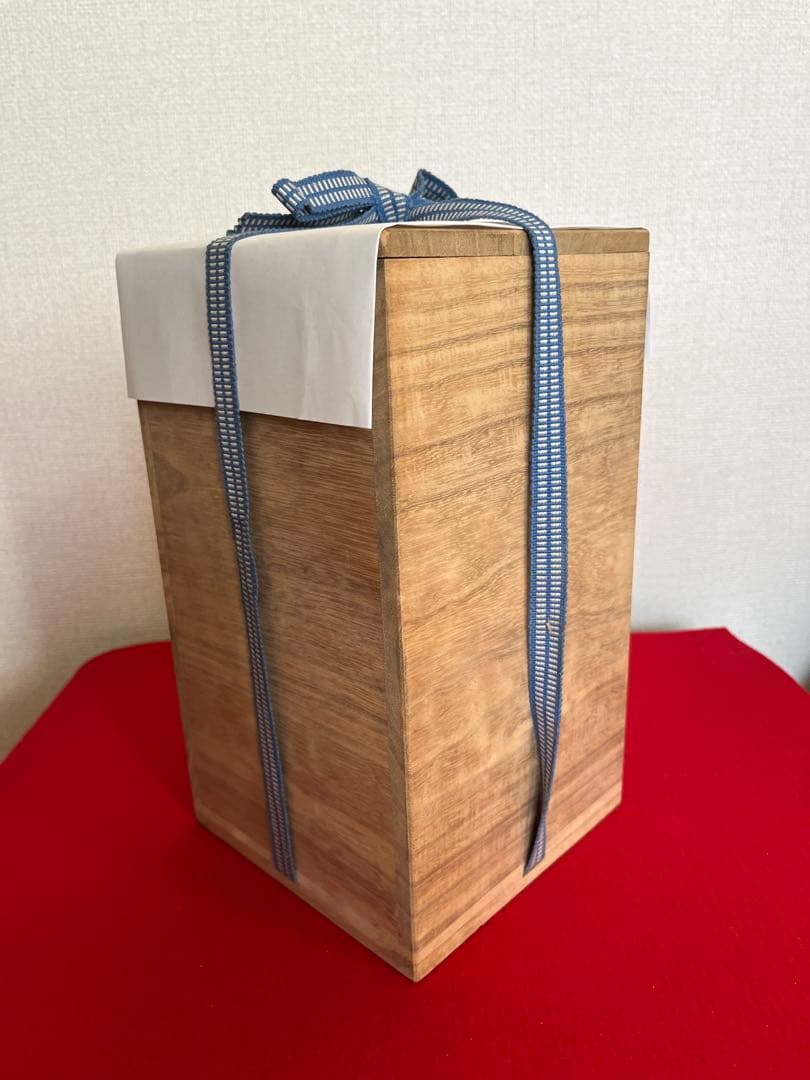 【特価】三代 人間国宝 徳田八十吉（正彦銘）碧明釉 花入 高さ約22㎝ T267