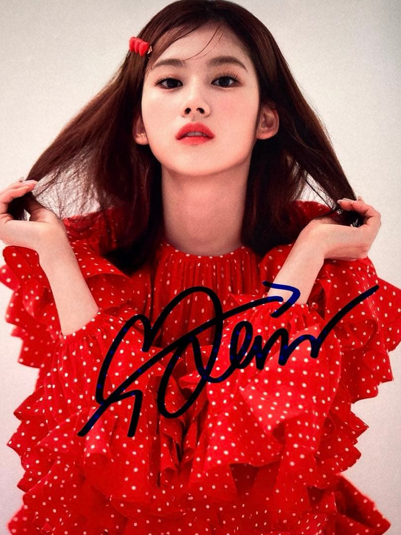 サナ直筆サイン入り2Lサイズ写真…SANA…TWICE…