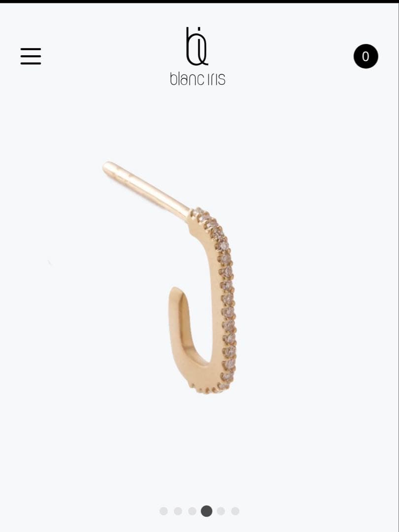 DAMIER PIERCE K18ゴールド ダイヤモンドピアス　両耳