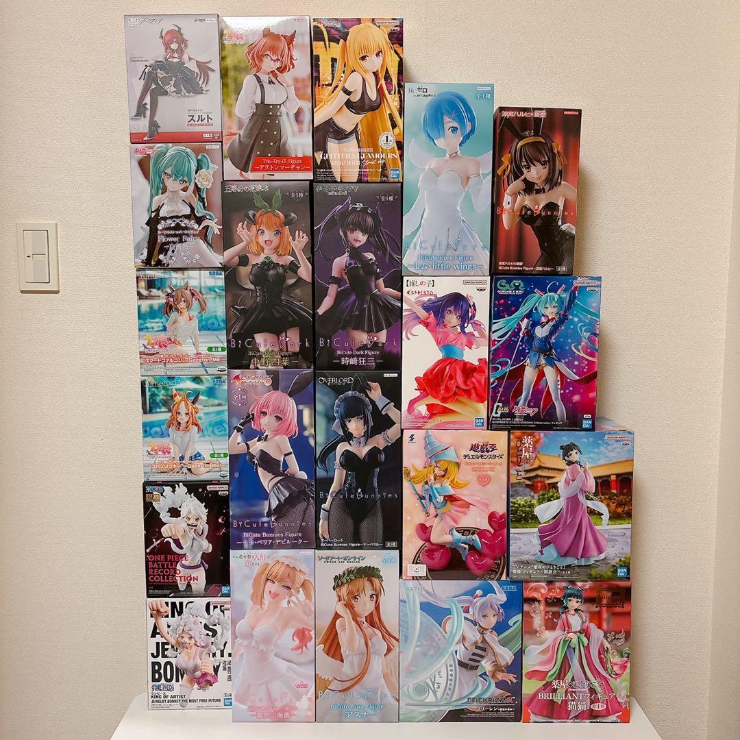新品未開封 フィギュア22種 時崎狂三・初音ミク・涼宮ハルヒ・猫猫・中野四葉