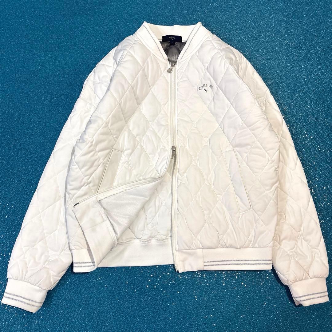 専用【美品/23AW /レディースL】キャロウェイ　キルティングジャケット　白
