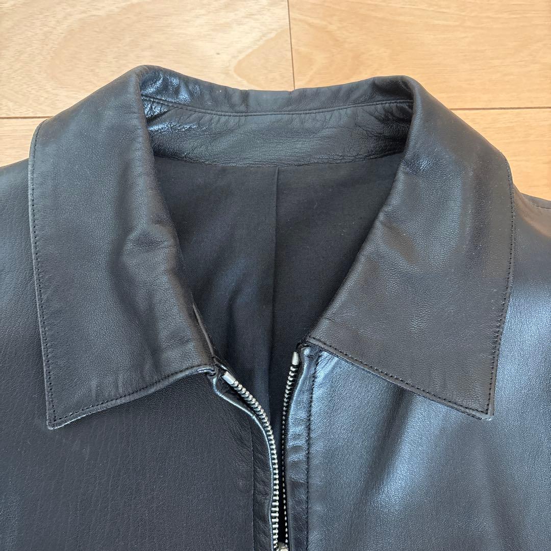 90s agnès b leatherjacket シープ羊　サイズ0 アニエス