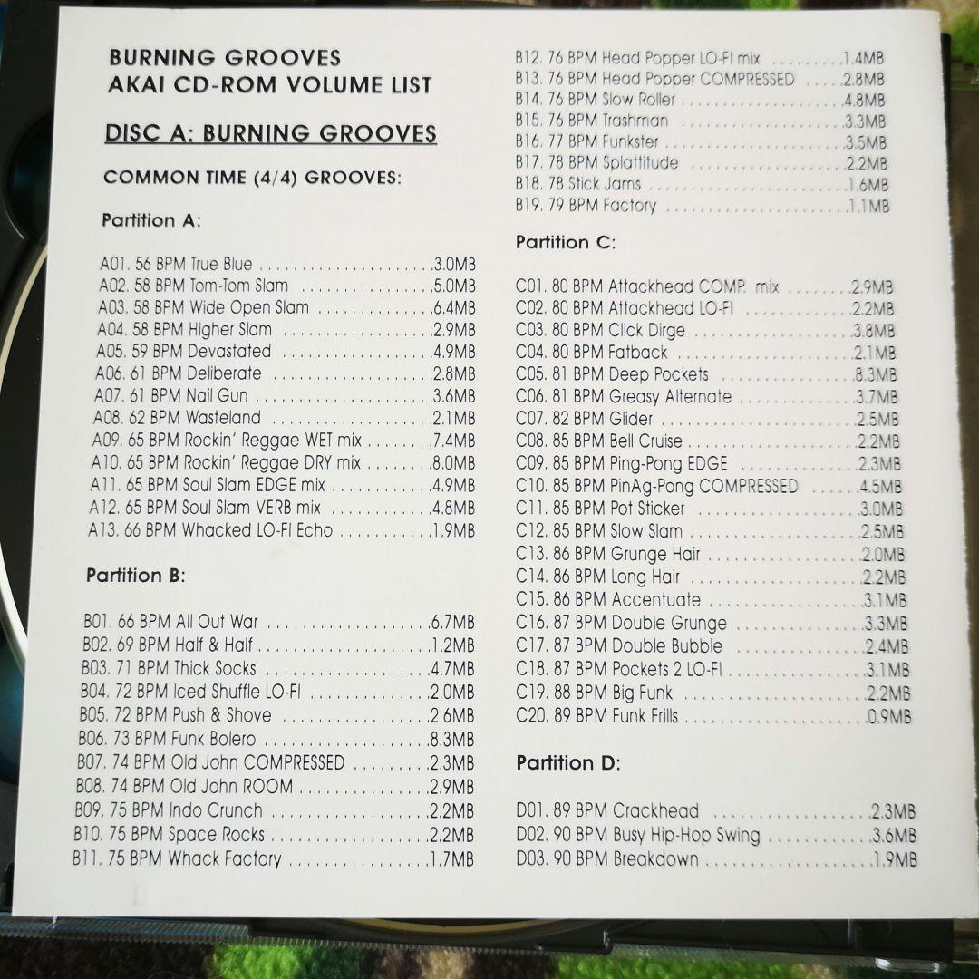 burning grooves CD-ROM Drum audio-CD付き