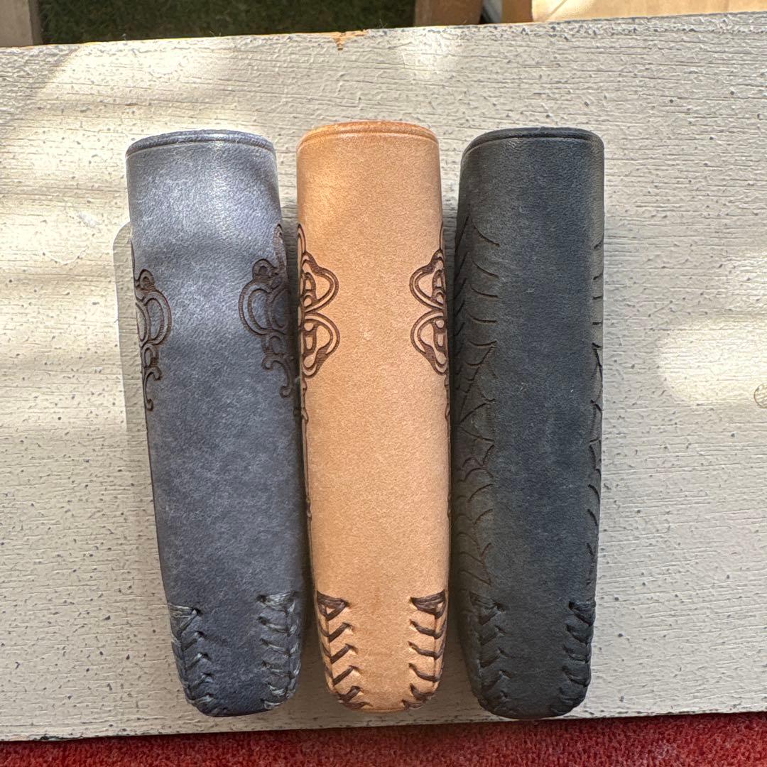 専用　プルームオーラ本革カバー　ブラック