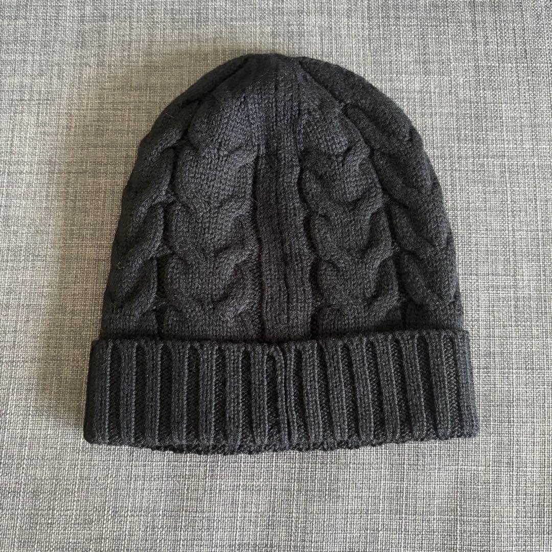 MONCLER モンクレール キッズ チルドレン ロゴパッチニット帽　ビーニー