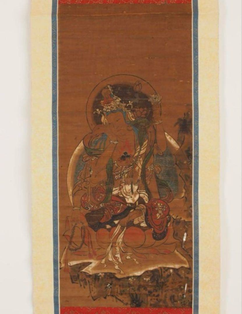 如意輪観音 掛軸 肉筆 江戸時代 仏画 菩薩 仏教美術 天明2年