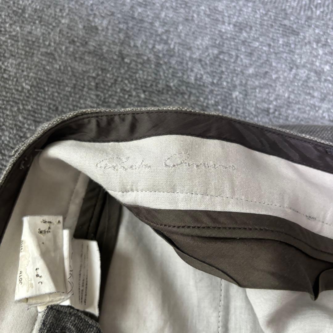 初期 RICK OWENS アーカイブ リネン サルエルパンツ グレー