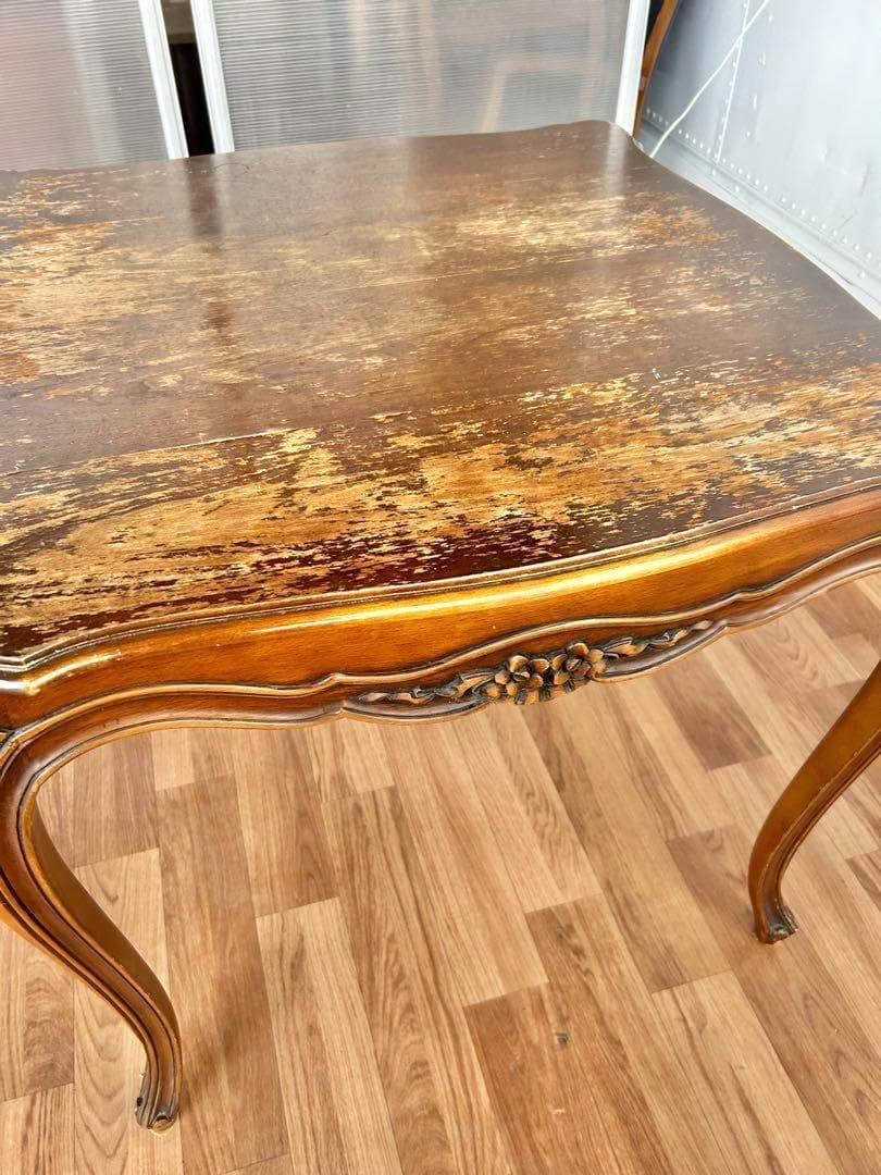 630 イタリア製 猫脚 ダイニングテーブル 木製 クラシック アンティーク