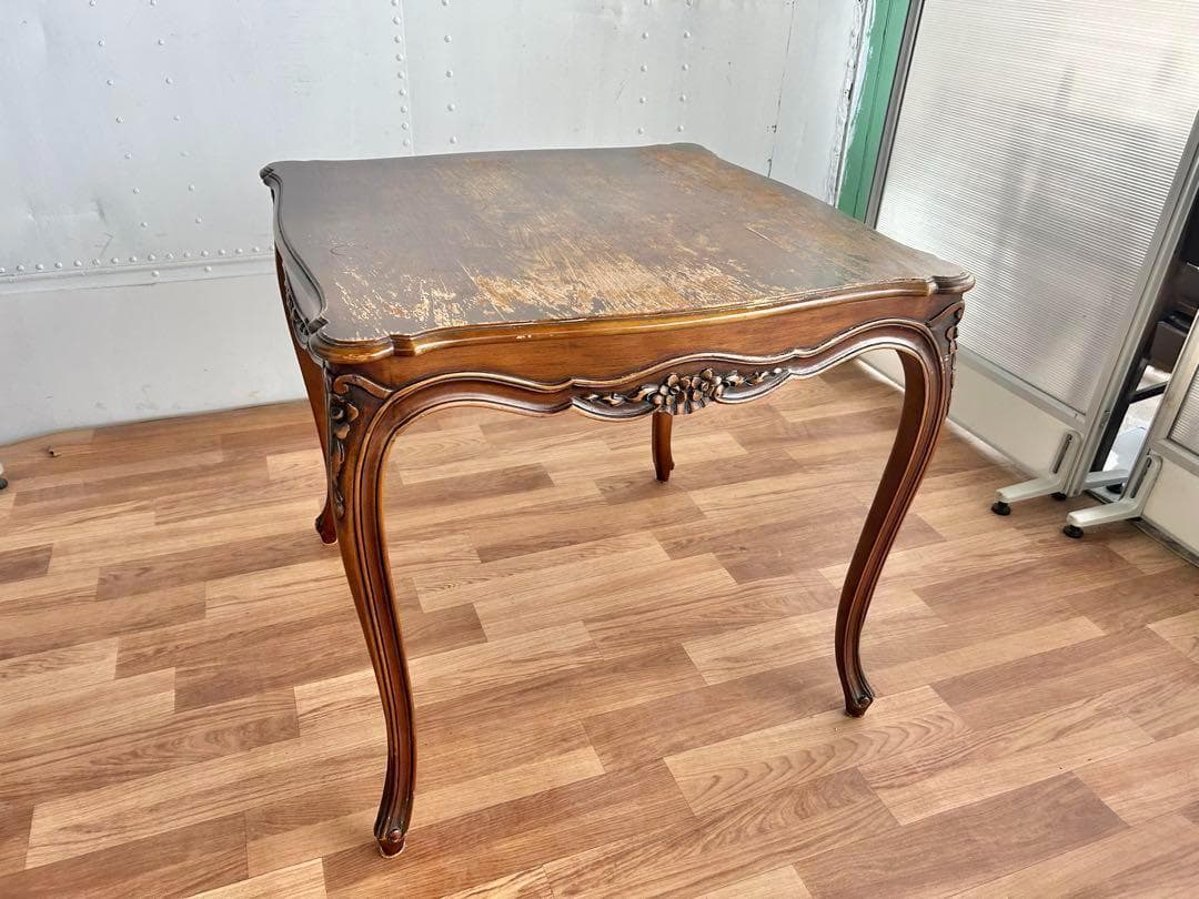 630 イタリア製 猫脚 ダイニングテーブル 木製 クラシック アンティーク