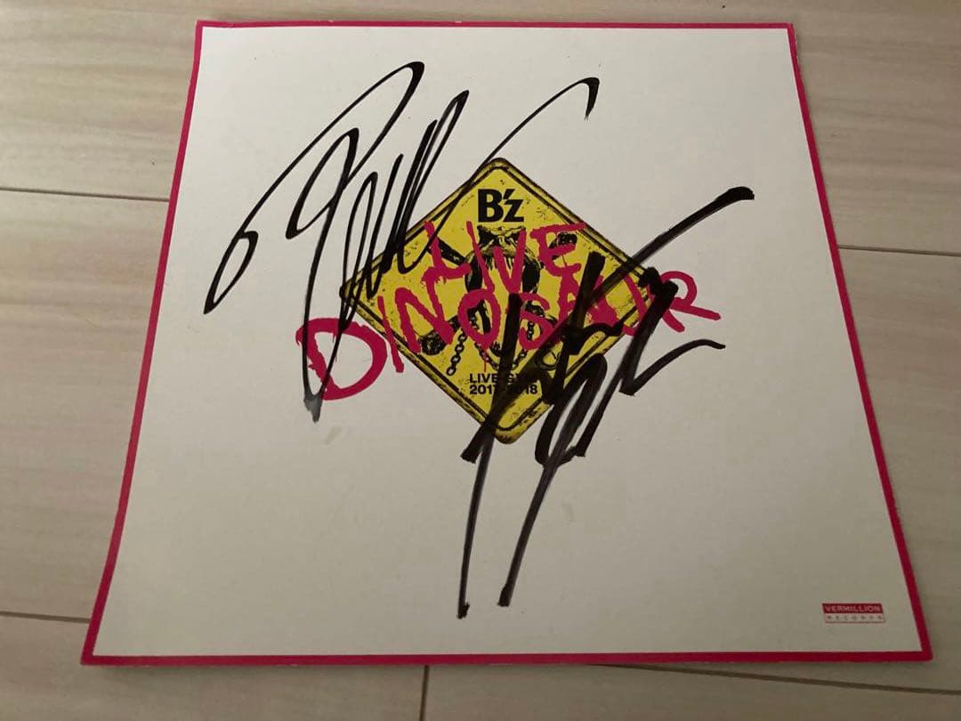 B'z サイン色紙(ツアーLIVE DINASAUR会場にて)