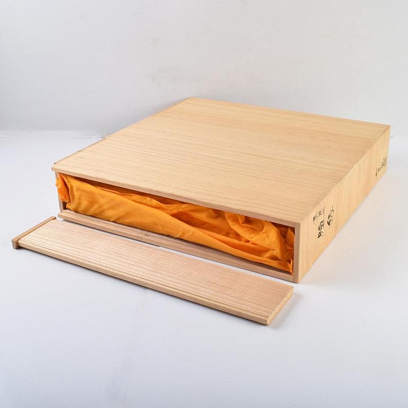 茶道具　蒔絵師　村田宗覚作　遠山蒔絵　炉縁　共箱　C　R9245B