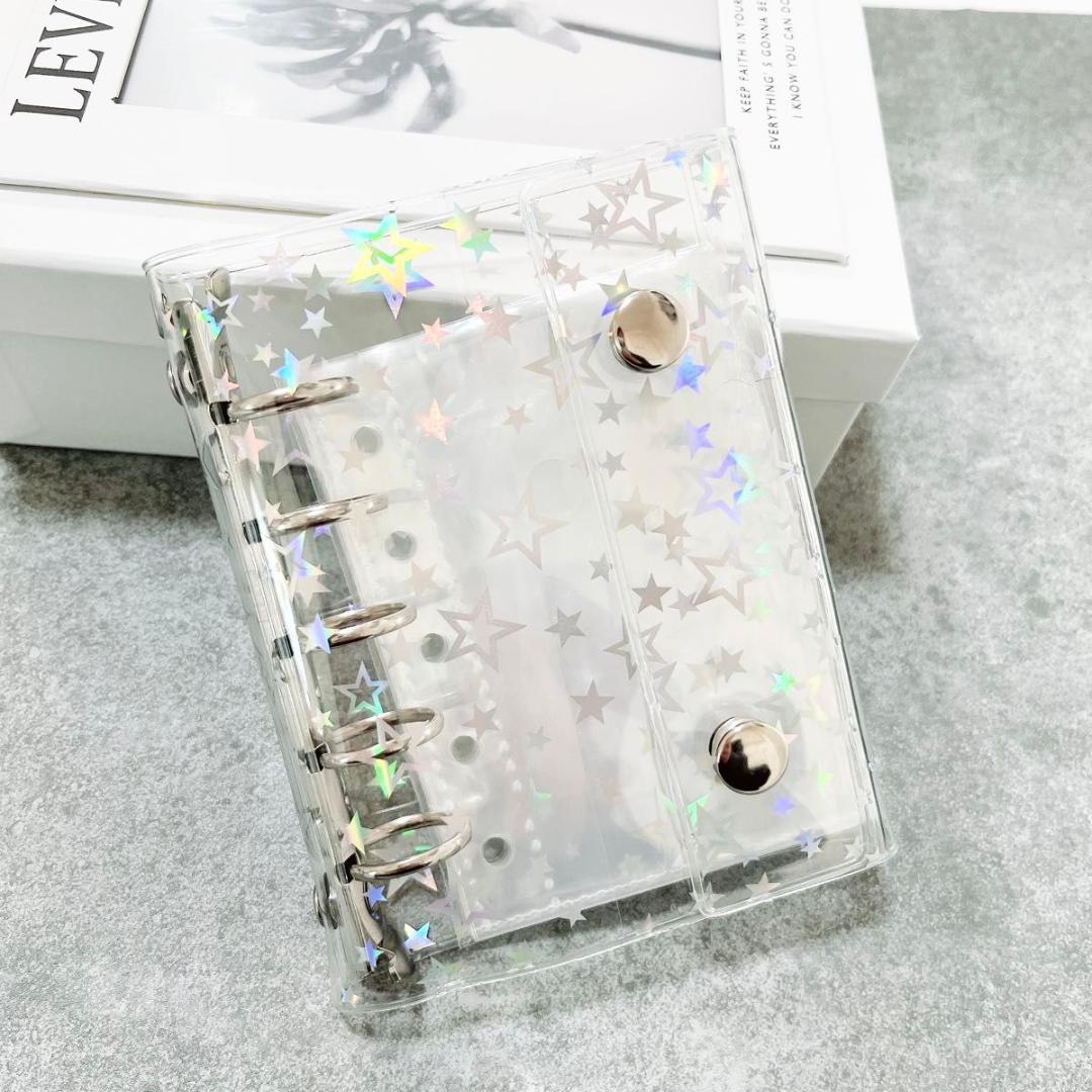 シール帳 バインダー キラキラ クリアバインダー コレクション 透明 シール