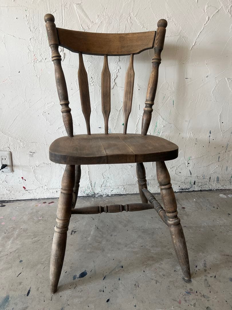 バラ売り要相談 剥離 木製ダイニングテーブル イス ヴィンテージ