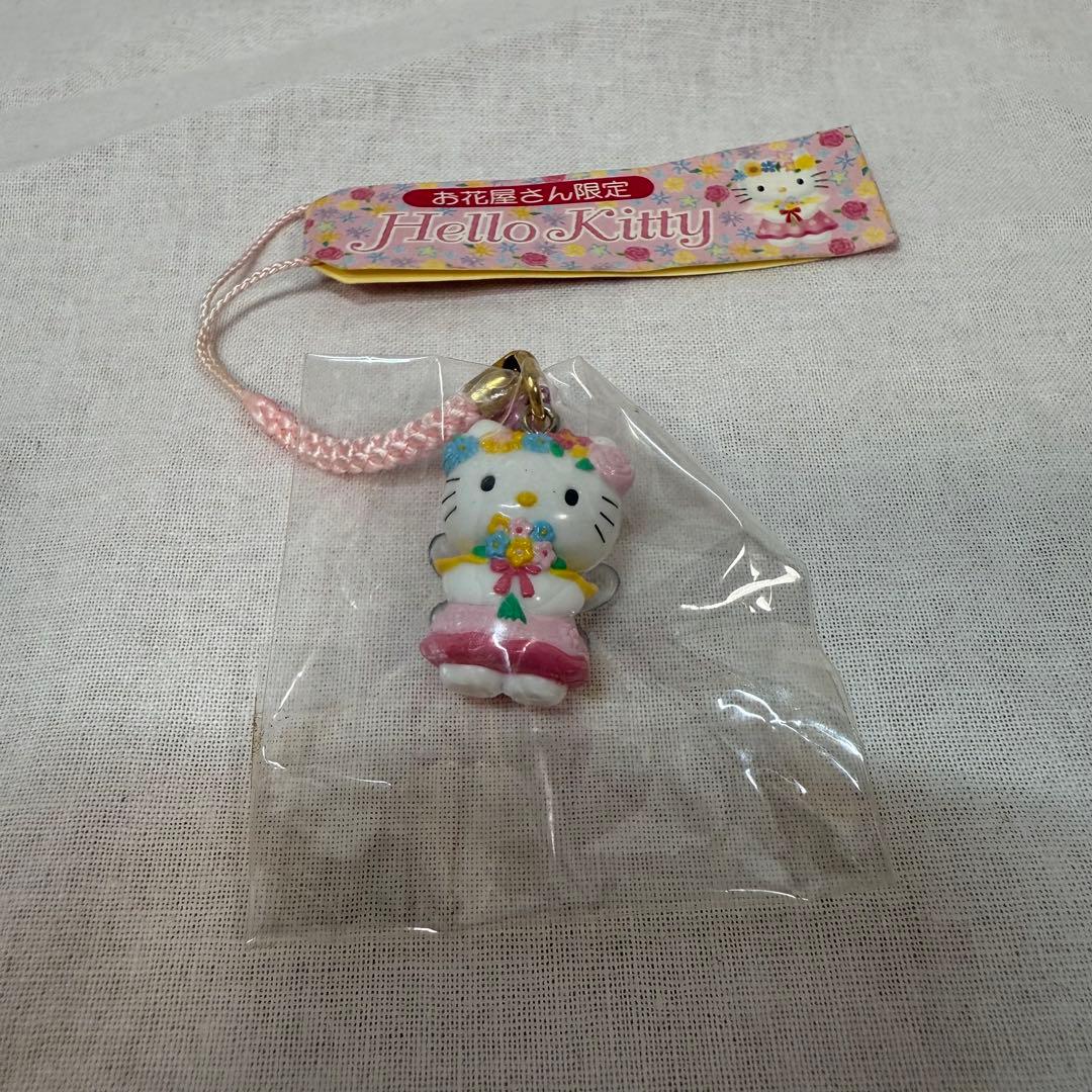 ハローキティ　お花屋さん限定　フェアリー　根付ストラップ　2003年　サンリオ