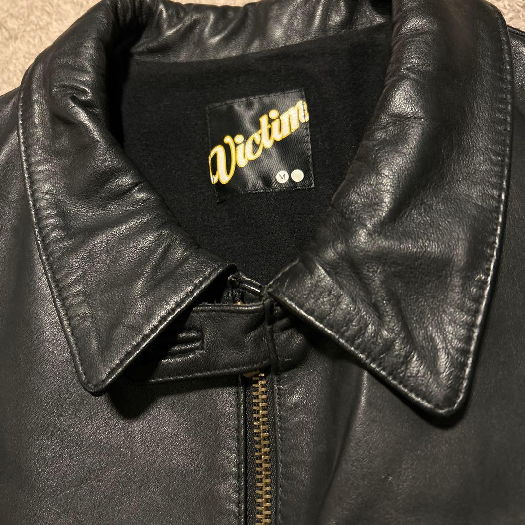 も*ち様 victim レザージャケット シングルライダースジャケット M