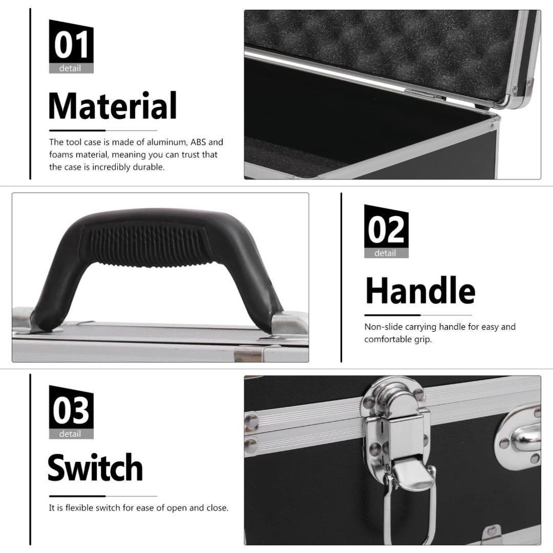 4個セット⭐️アルミツールケース⭐️アタッシュケース ブラック クッション付