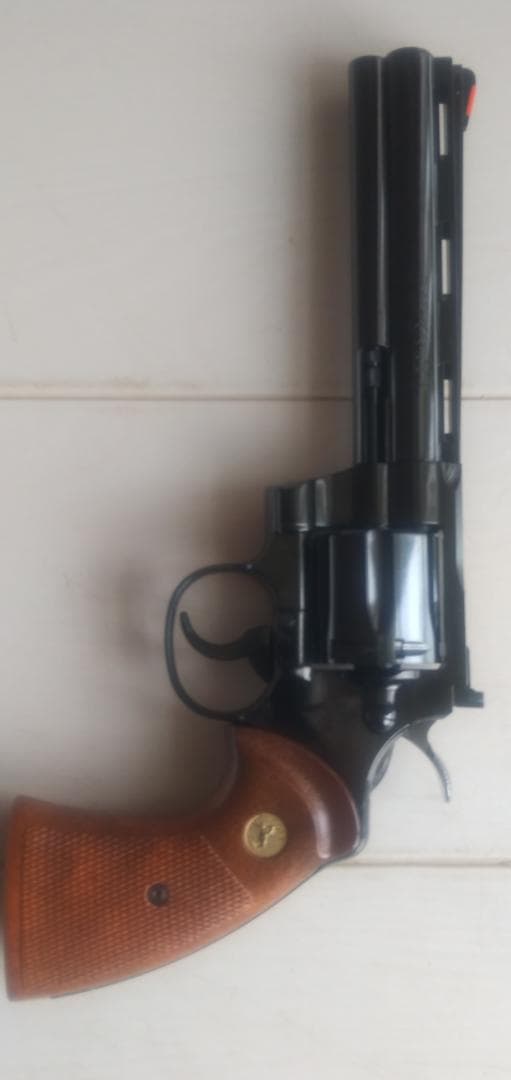 タナカワークス、、コルト、パイソン、6インチ、スチール、ジュピターフィニッシュ。