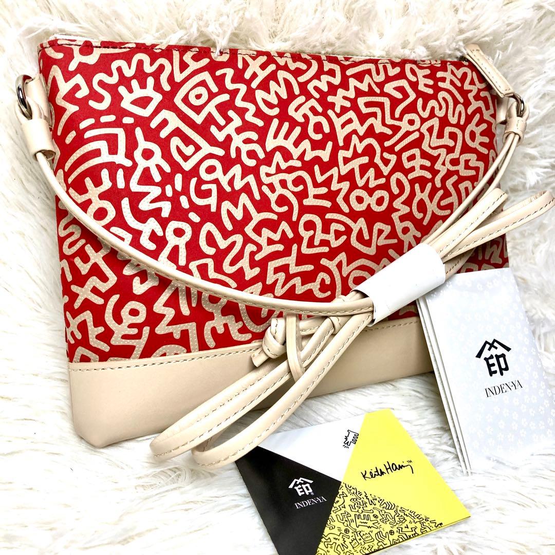 【新品✨】印傳屋 INDEN-YA サコッシュ キースヘリング ショルダー