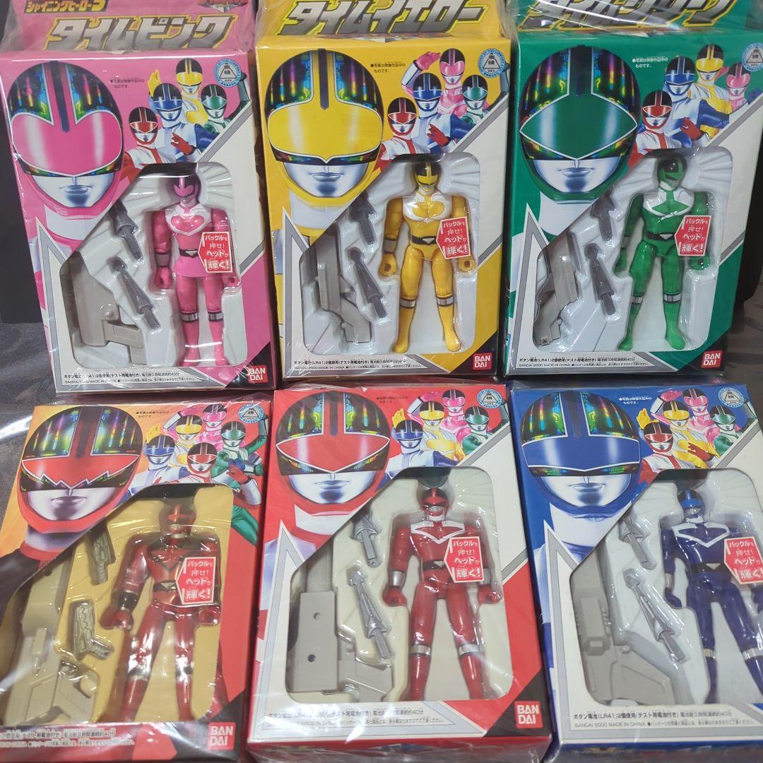 【未開封】未来戦隊タイムレンジャー　シャイニングヒーロ　6体セット