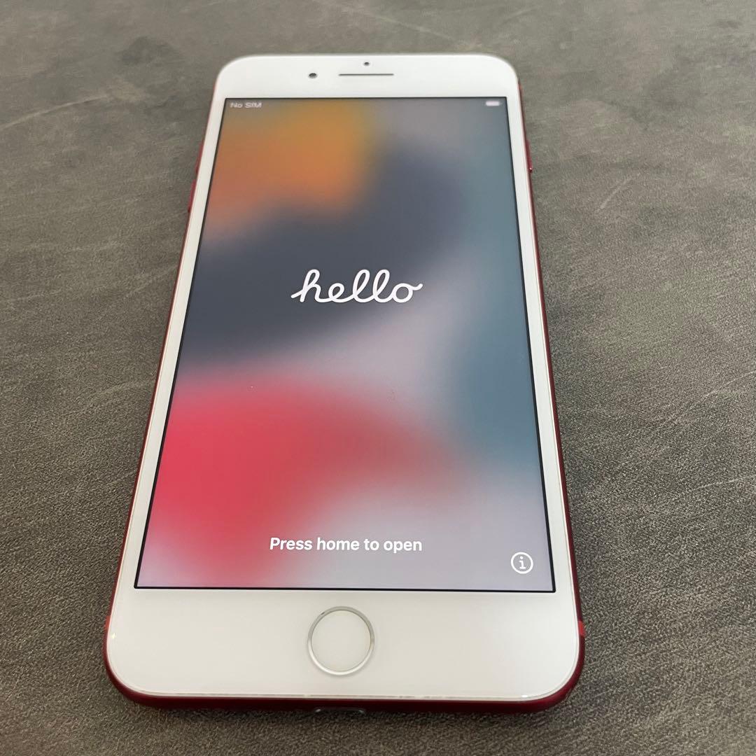 Phone 7 Plus 256GB RED SIMフリー バッテリー96% 赤