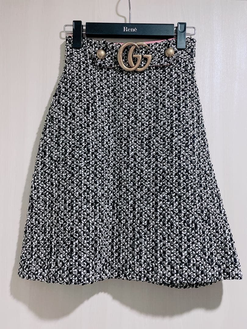 GUCCI♡GGロゴ♡ツイードスカート