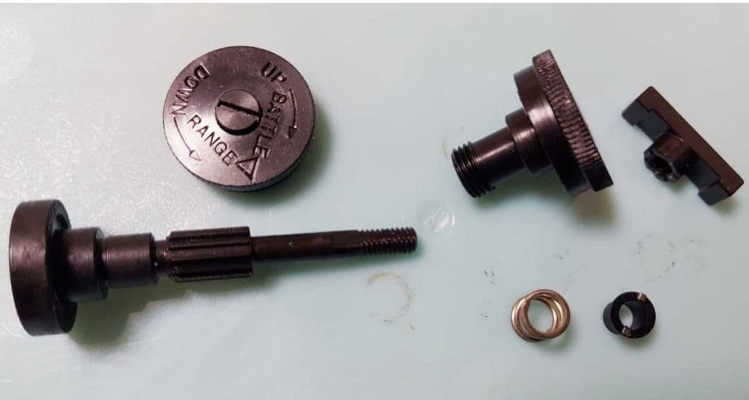 ICS電動ガンM1ガーランド用WW2型リアサイト アメリカ軍 第二次世界大戦