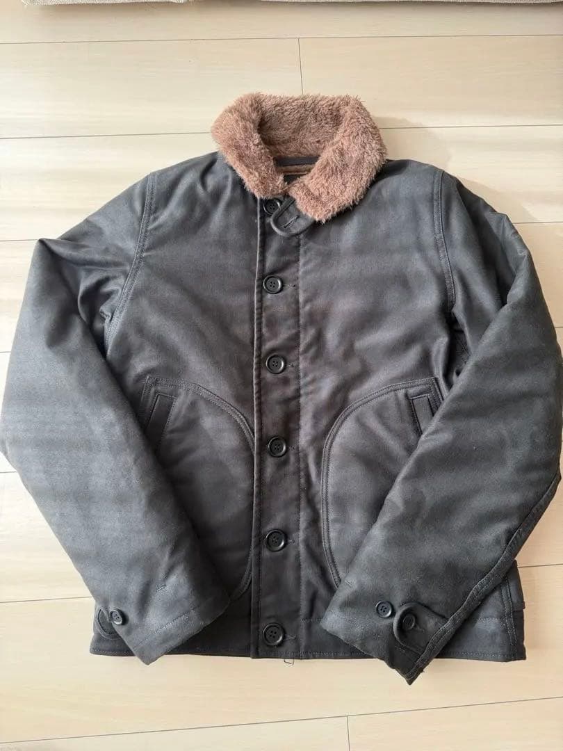 IRON HEART N-1 デッキジャケット xsブラック アイアンハート