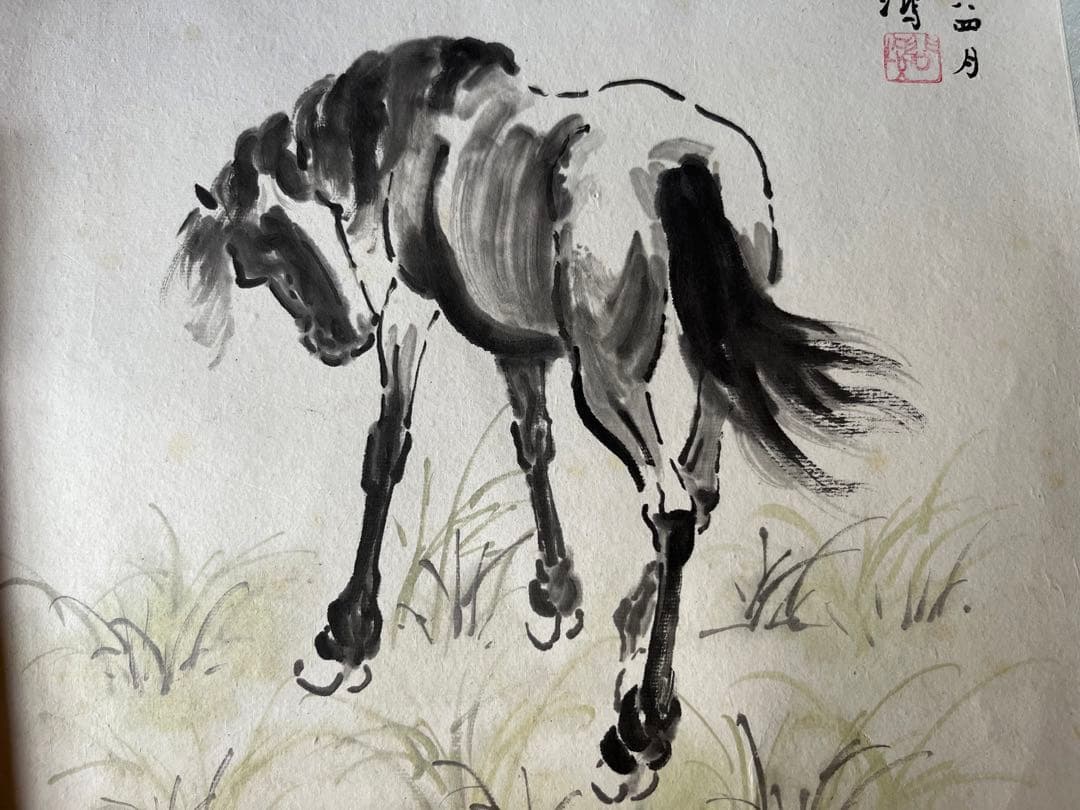 中国絵　馬　肉筆